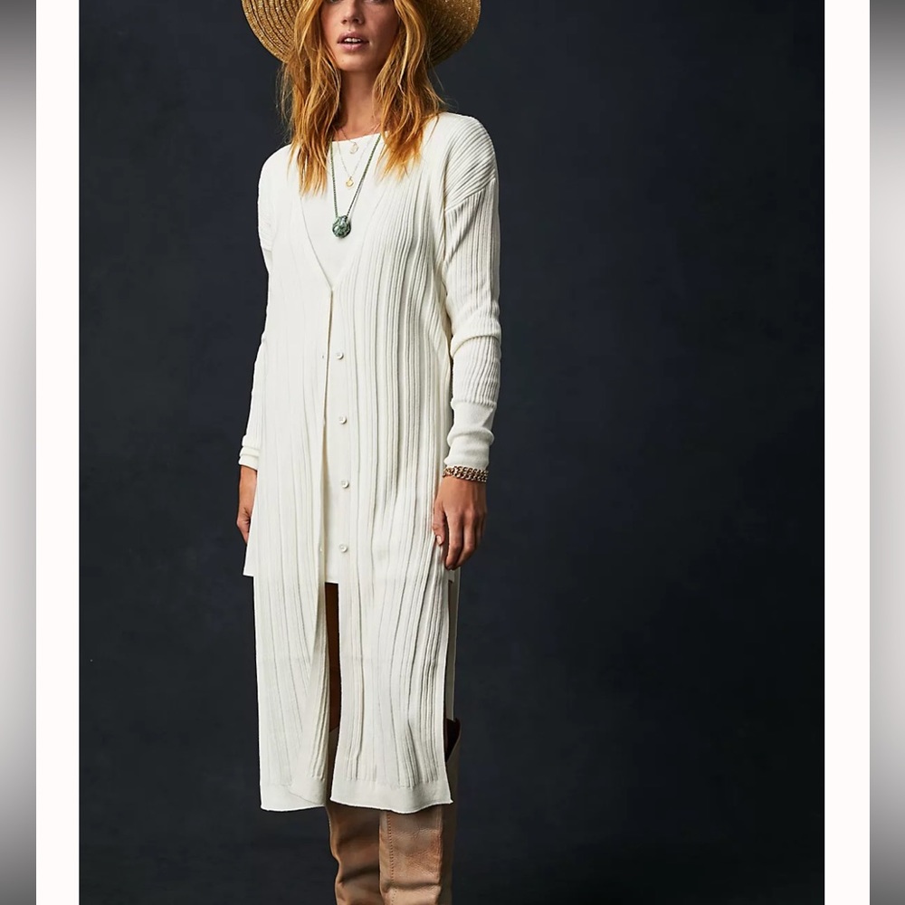 Free People Skylight Cardi in White Size M